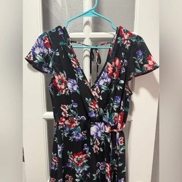 Xhilaration Floral Print Wrap Dress - Picture 6 of 11